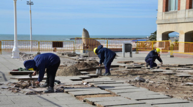 Iniciaron las obras de puesta en valor de la Rambla de Mar del Plata