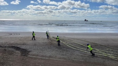 Llegó Firmina a Las Toninas, el primer cable submarino que conecta Estados Unidos con Argentina