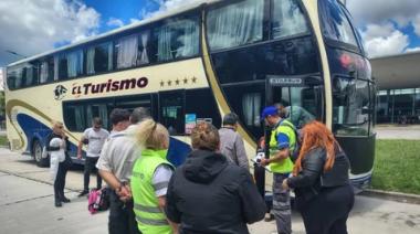Un micro que iba a salir de Mar del Plata fue desafectado por no tener habilitación y estar en malas condiciones