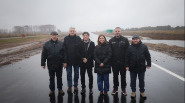 Kicillof inauguró un nuevo tramo de las obras sobre la Ruta Provincial N°11