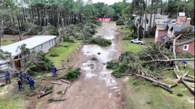 Caos en Pinamar tras el temporal: hablan del paso de un tornado en la zona norte
