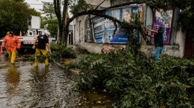 Temporal en la costa bonaerense: alertas y clases suspendidas