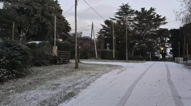 Nevadas en el sudeste bonaerense: qué localidades registraron nieve