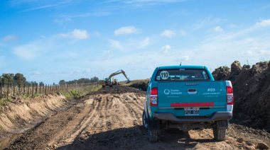 Puerto Quequén contrató máquinas con fondos propios para arreglar la RN 228