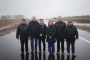 Kicillof inauguró un nuevo tramo de las obras sobre la Ruta Provincial N°11