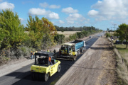 Avanza la repavimentación de la Ruta 11 en Magdalena con obras para camiones